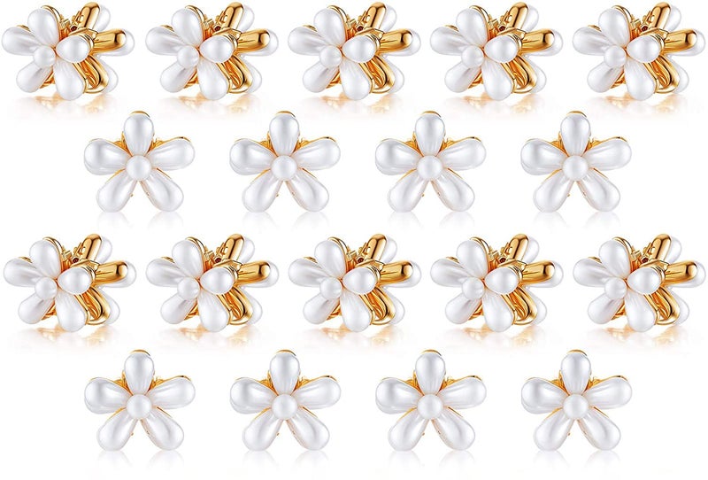 HOMEMATES 18 Pcs Korean Style Pearl Hair Clips Large Hair Clips Pins Barrette Hair for Women Girls Fashion Hair Accessories Hair Accessories Set Pin - Image 1