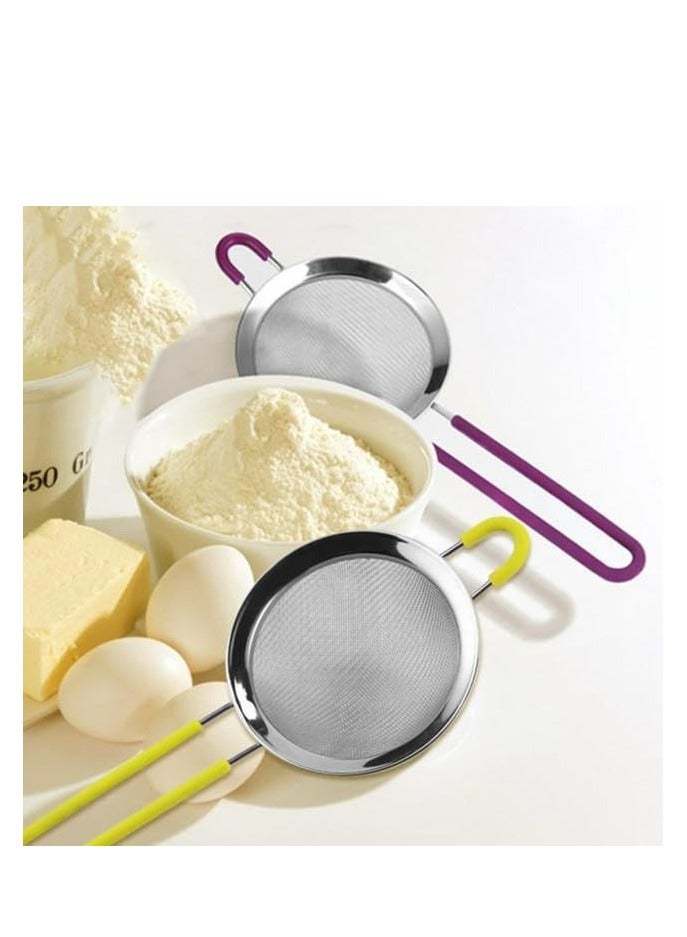 316 Stainless Steel Tea and Flour Strainer – Durable with Comfortable Silicone Handle - Image 5