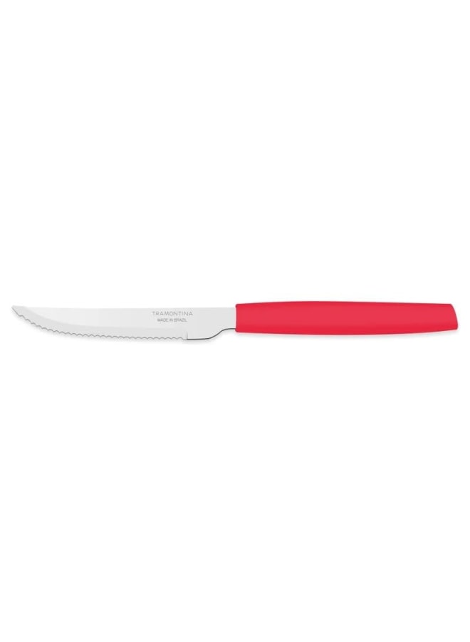TRAMONTINA TRAMONTINA Munich 12-Piece Barbecue Knife Set - High-Durability Stainless Steel, Comfortable Polypropylene Handles, Long-Lasting Quality - Red - Designed for High Performance and Durability, - Image 2