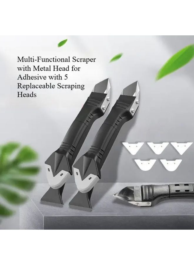 أداة كاشطة سوداء متعددة الوظائف لورق الحائط اللاصق، وحشو فراغات الجراوت بين البلاط - Image 2