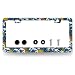 MUAWUOIK Vintage Ocean Wave License Plate Frame Waves Fish License Plate Stainless Steel Colorful Accessories Cars Decor 123 X 63 Inch with Holes and Screws Fits Standard Us Canada Vehicles - Image 2