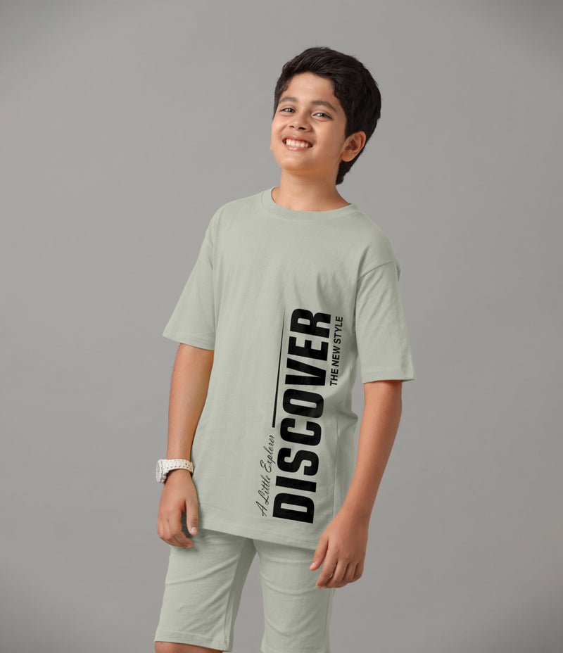 KYDA KIDS® Boys 100% Pure Combed Cotton Co-ord Clothing Set Premium Printed T-Shirt & Shorts | Relaxed Fit Summer Outfit for Kids - Image 5