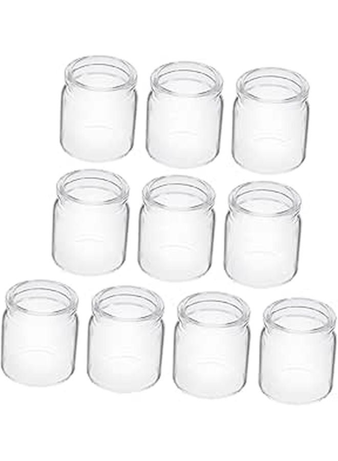 10pcs Clear Glass Propagation Vases for Hydroponic Plants Home Office Decor - Image 1