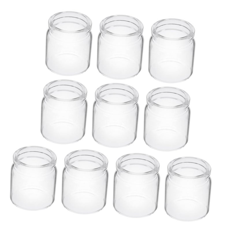 10pcs Clear Glass Propagation Vases for Hydroponic Plants Home Office Decor - Image 2