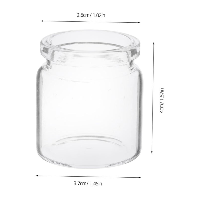 10pcs Clear Glass Propagation Vases for Hydroponic Plants Home Office Decor - Image 3