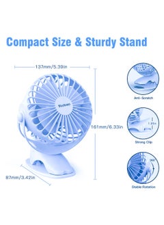 Yoobao Yoobao Portable Rechargeable Fan 6400 Mah Big Capacity Mini Usb Fan Rechargeable Car Battery Fan Mute YBF04Blue  - Image 5