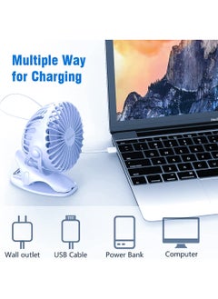 Yoobao Yoobao Portable Rechargeable Fan 6400 Mah Big Capacity Mini Usb Fan Rechargeable Car Battery Fan Mute YBF04Blue  - Image 3