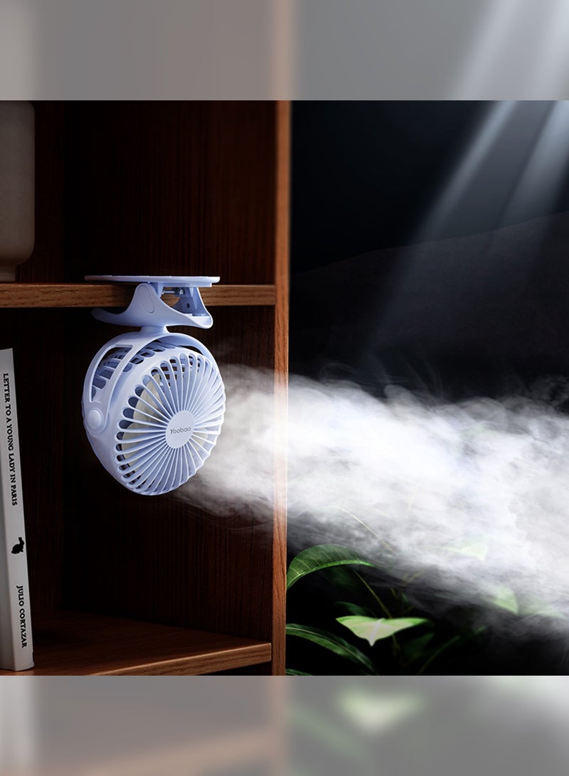 Yoobao Portable Rechargeable Fan 6400 Mah Big Capacity Mini Usb Fan Rechargeable Car Battery Fan Mute YBF04Blue