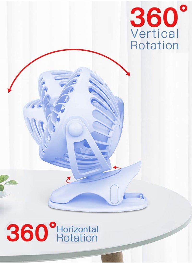 Yoobao Yoobao Portable Rechargeable Fan 6400 Mah Big Capacity Mini Usb Fan Rechargeable Car Battery Fan Mute YBF04Blue  - Image 2