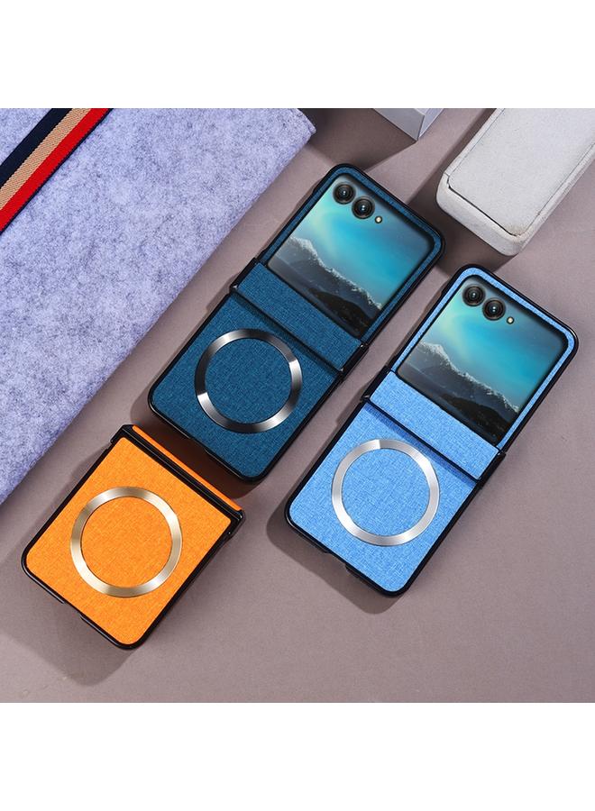 اس-توب جراب لهاتف موتورولا رازر 50، جراب هاتف Magsafe القابل للطي بثلاث مراحل، مصنوع من القماش - Image 2