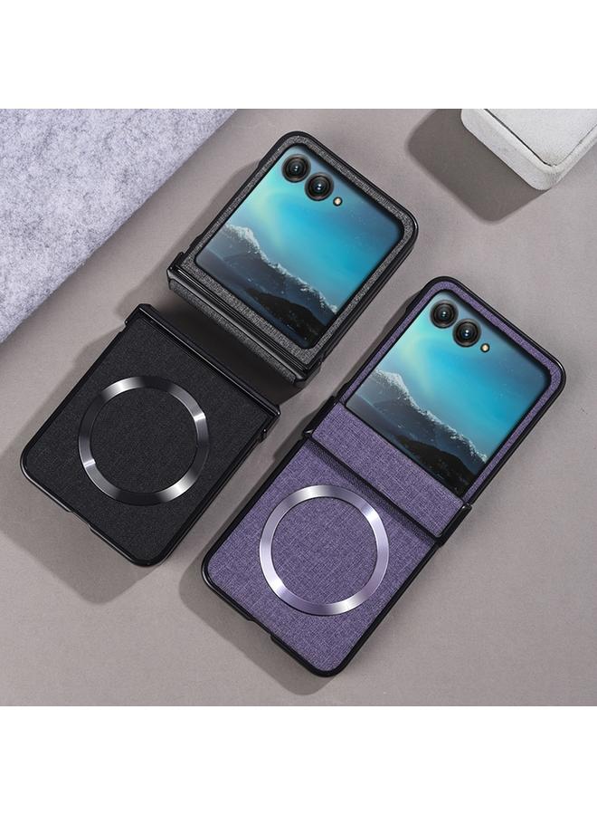 اس-توب جراب لهاتف موتورولا رازر 50، جراب هاتف Magsafe القابل للطي بثلاث مراحل، مصنوع من القماش - Image 3