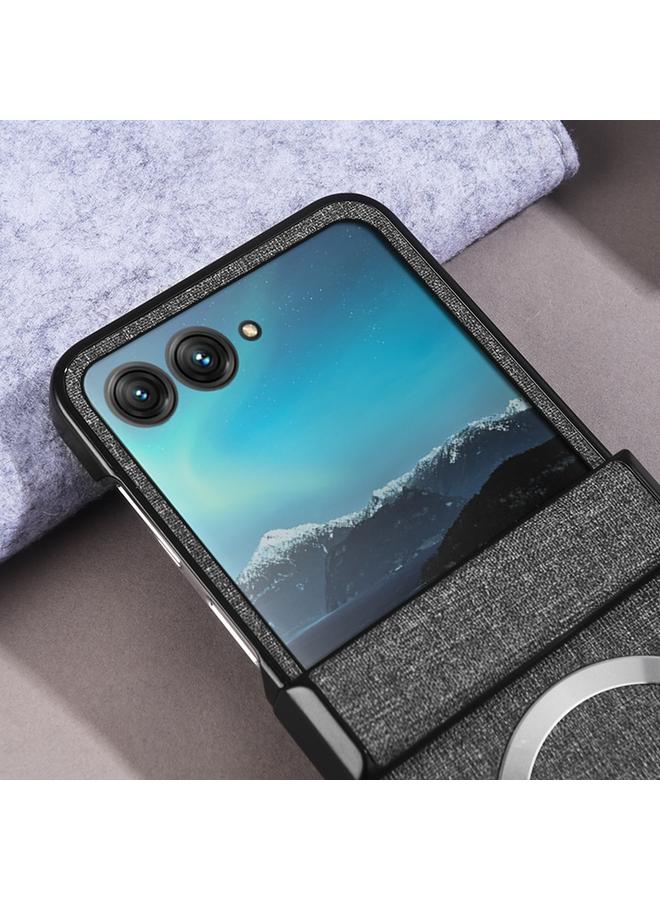 اس-توب جراب لهاتف موتورولا رازر 50، جراب هاتف Magsafe القابل للطي بثلاث مراحل، مصنوع من القماش - Image 5