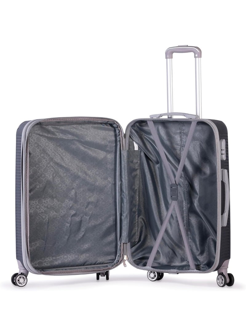 Expandable Hard Shell Travel Suitcase with Spinner Wheels, Durable Luggage with Combination Lock for Secure and Easy Travel - Image 3