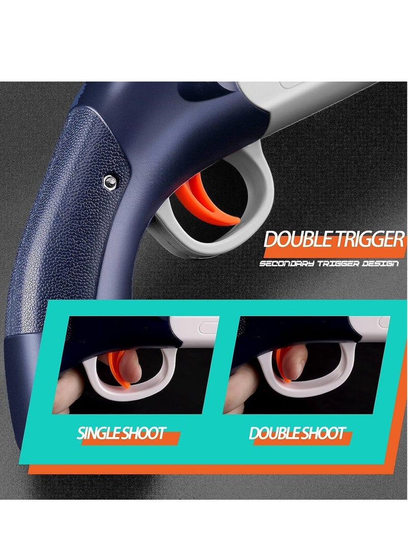 Generic - Shotgun Toys with 6 Ejecting Shells 40 Darts Ejection Soft Bullet blaster Double Barrel Foam Darts Realistic Toy Plastic - Image 1