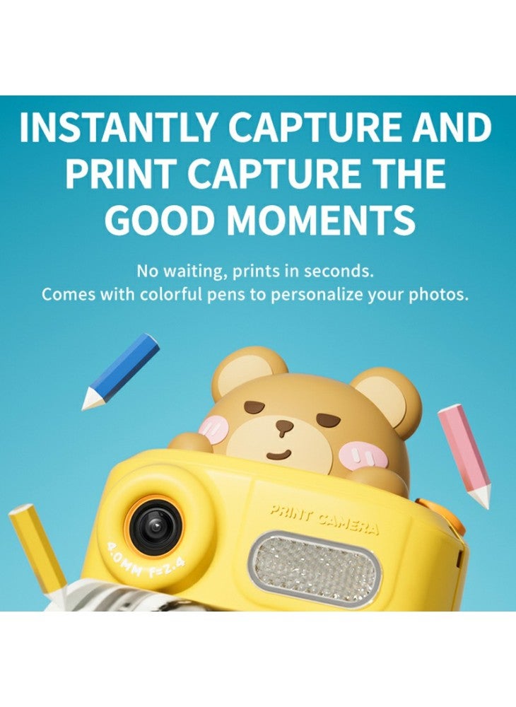 Generic KOOOL K64 Children HD Dual Lenses Instant Camera for Photography and Video Recording - Rabbit - Image 2