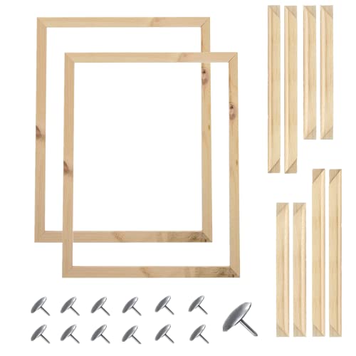 ENLAYER 40X50 cm Wooden Frame DIY Picture Frames Art Suitable for Home Decor Painting Digital Diamond Drawing Paintings, Display Pictures 16x20 picture frames for wall (2PCS-40 * 50 CM) - Image 1
