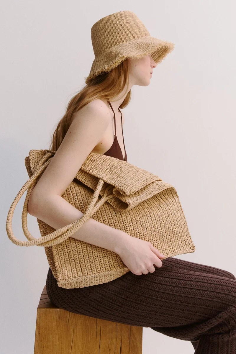 H&M Straw bucket hat