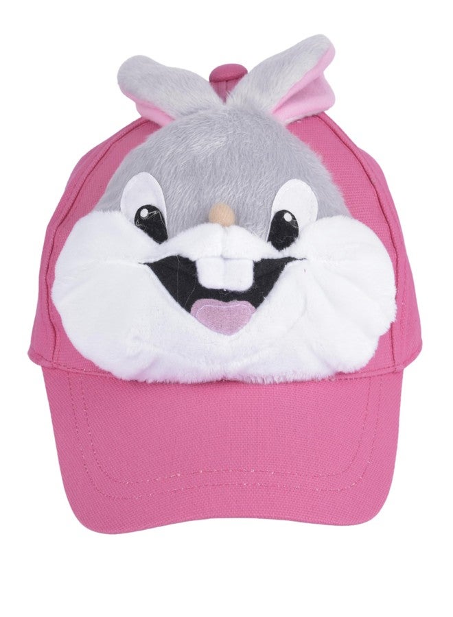 بريمسونس قبعة بريمسونز® الصيفية للأطفال بتصميم حيوانات - قبعة بتصميم أرنب رائع للأولاد والبنات | ناعمة، تسمح بمرور الهواء وخفيفة الوزن | قبعة بيسبول قابلة للتعديل للأطفال الصغار والأطفال - لون وردي - Image 1