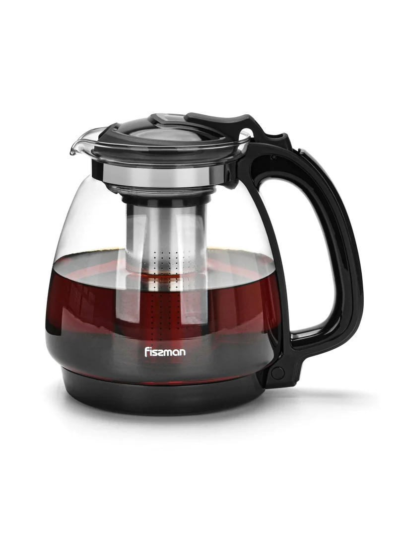 Fissman Tea Pot Borosilicate Glass with Stainless Steel Filter 2000ml