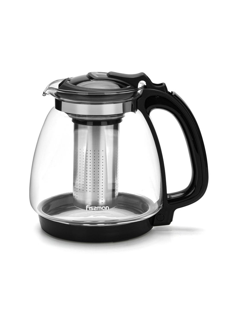 Fissman Tea Pot Borosilicate Glass with Stainless Steel Filter 2000ml  - Image 3