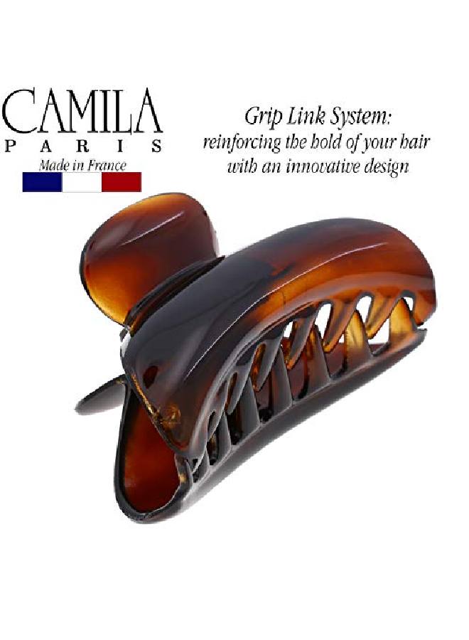 CAMILA Paris Mp3 French Hair Clip For Women Girls Hair Claw Jaw. Fashion Durable And Styling Hair Accessories For Women No Spring Grip Link System Strong Hold No Slip Made In France - Image 5