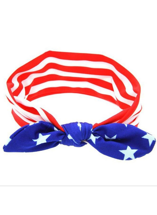 Patiky Baby Toddler Headband Stripe Stars Hair Band Accessories Headwear for 4th of July TS05 (Bunny Ears) - Image 1