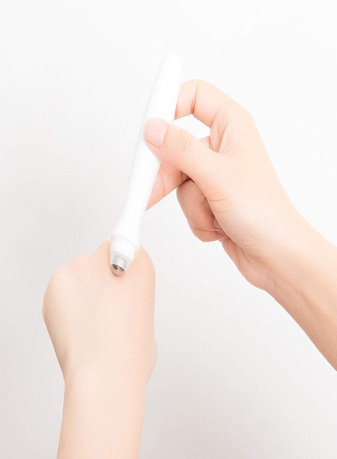 lasenersm 4 Pieces 15ml Empty Acrylic Refillable Bottle Essential Oil Roller Bottle Roll on Bottle Eye Cream Bottle Roller Ball Bottles Eye Cream Rolling Bottles Cosmetics Container, White - Image 4