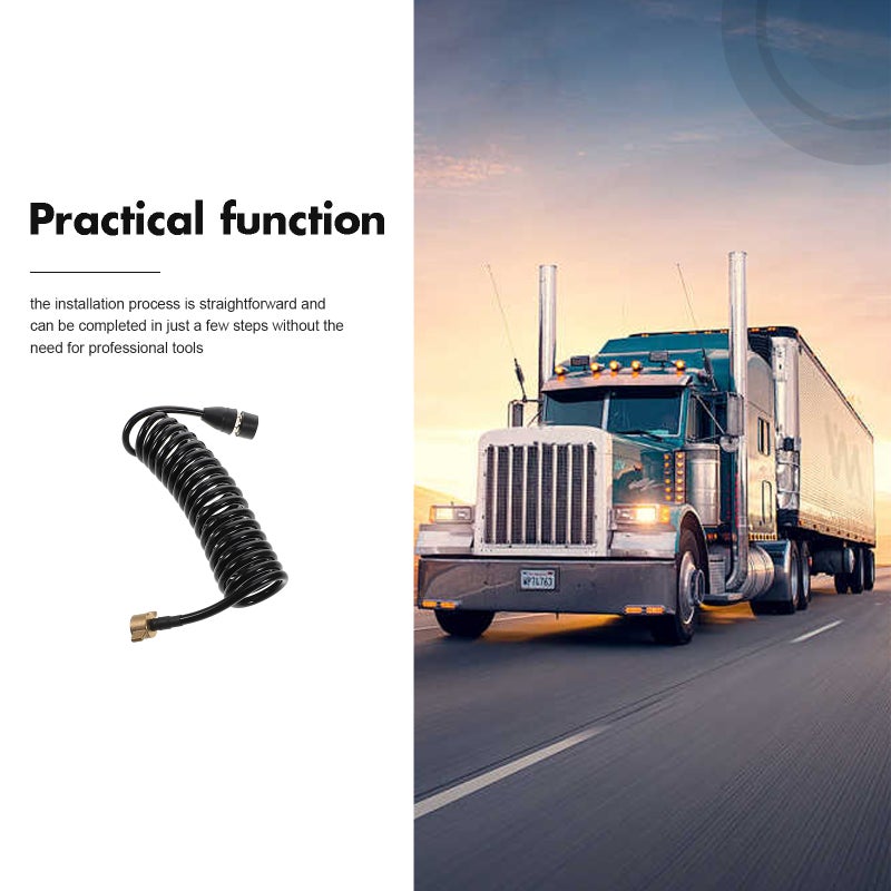 Air Hose Truck Air Intake Hose Pipe Engine Air Drain Tubing Convenient Air Line Hose for Truck Flexible Air Intake Hose Air Line for Trailer - Image 4