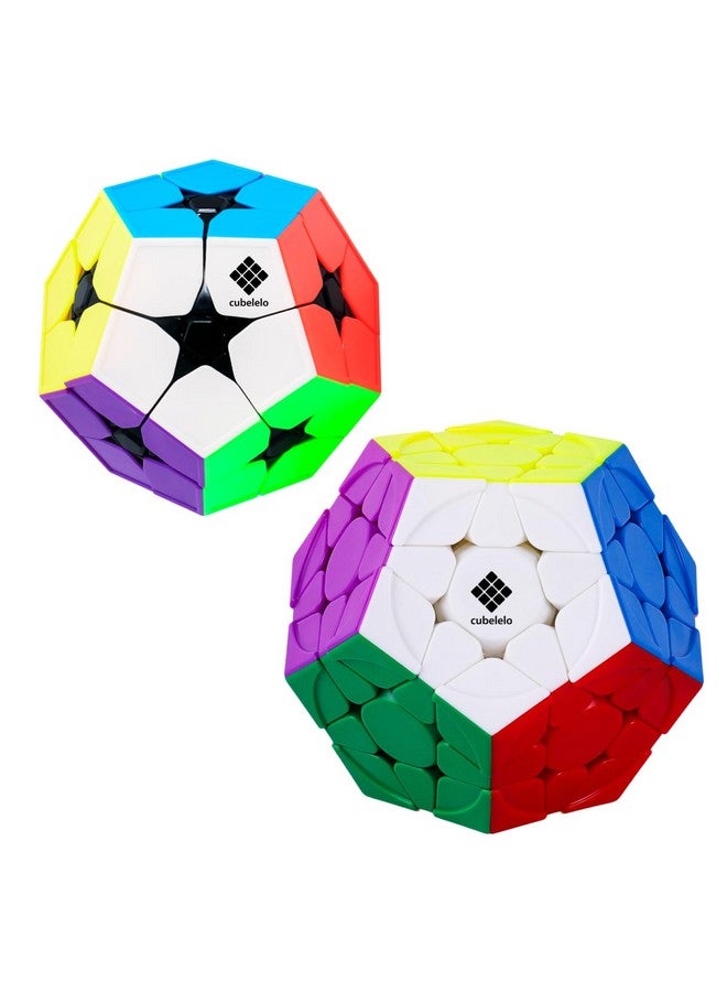Cubelelo Drift 2x2 Megaminx & 3x3 Megaminx Puzzle Combo | Dual Magic Cube Set for Challenging & Fun Puzzle Solving | Stickerless Speed Cubes for Kids & Adults - Image 1