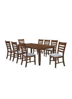 DANUBE HOME Eustace 8 Seater Dining Table Strong And Sturdy Dining Table Without Chairs 8 Seater Table| Modern Design Desk Furniture For Kitchen Dining Room L200Xw101.6Xh76.2Cm - Dark Brown  - Image 4