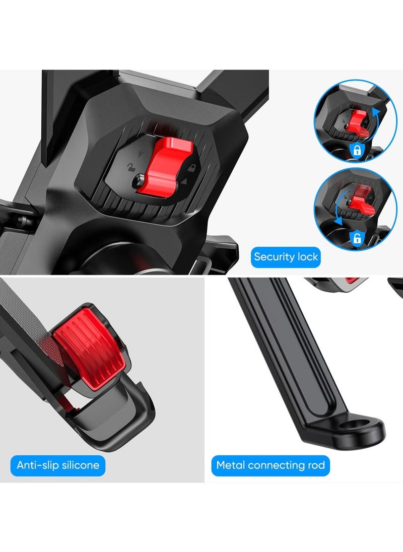 JOYROOM - JR-ZS288 Bike Handlebar Phone Holder – Universal Smartphone Mount, Adjustable, Secure Grip, Shockproof, Easy Installation for Bicycles, Motorcycles, and Scooters, Suitable for iPhone & Android Phones - Image 1