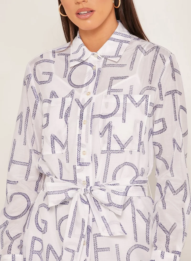 TOMMY HILFIGER Leila All Over Print Shirt Dress