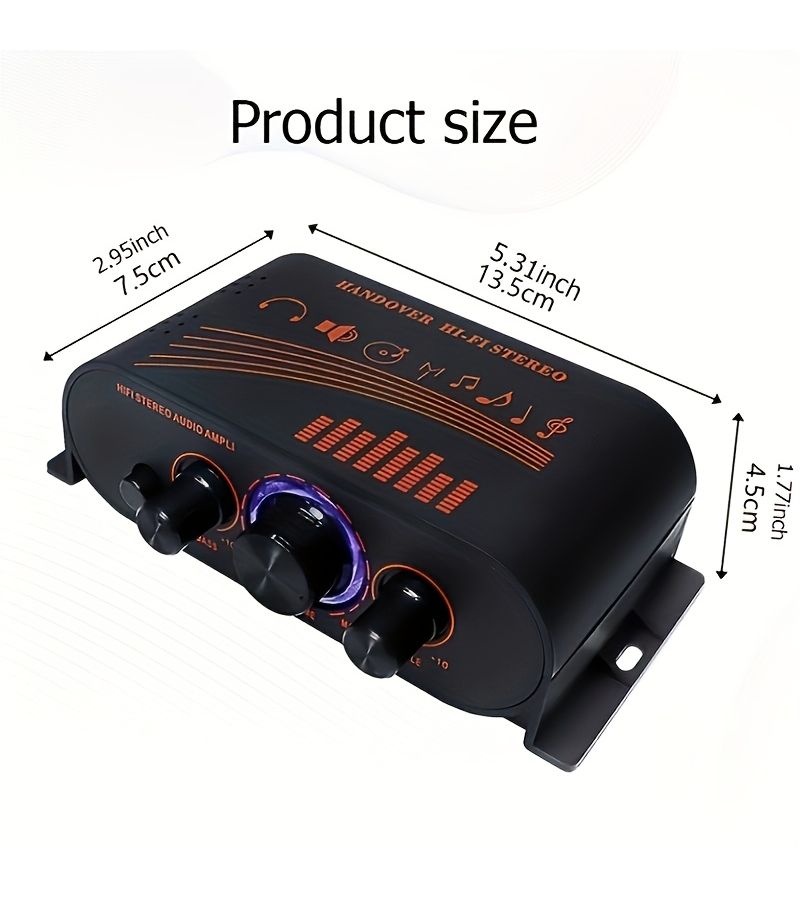 Universal Mini Stereo Amplifier 2 Channel 40W Hifi Power Amp for Home Car Speaker - Image 1