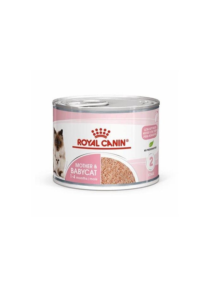 ROYAL CANIN Royal Canin Feline Health Nutrition Mother & Babycat Mousse (WET FOOD - Cans) 12X195g  - Image 2