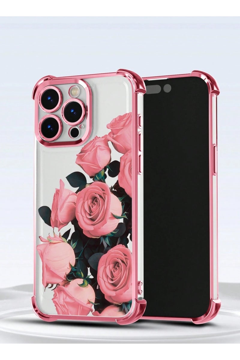 جراب ايفون 16 برو ماكس أنيق بتصميم زهره - Image 1