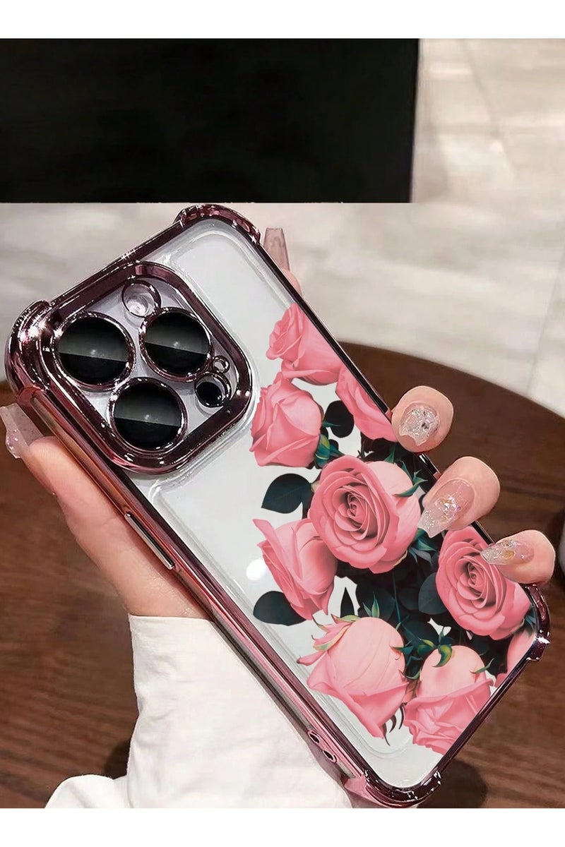 جراب ايفون 16 برو ماكس أنيق بتصميم زهره - Image 3