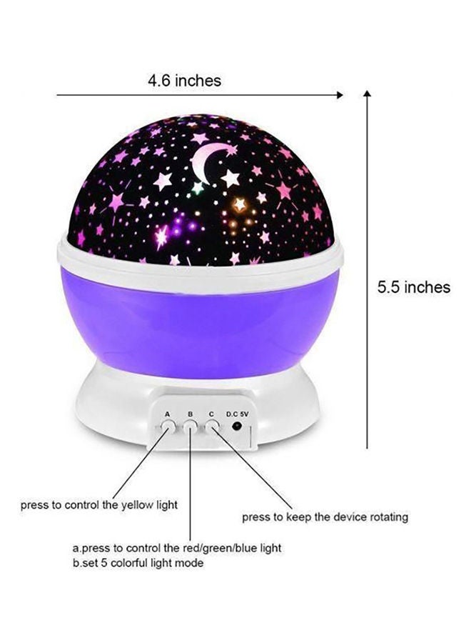 NIBEMINENT Star And Moon Starlight Projector Lamp Multicolour 5.5 x 4.6cm - Image 2