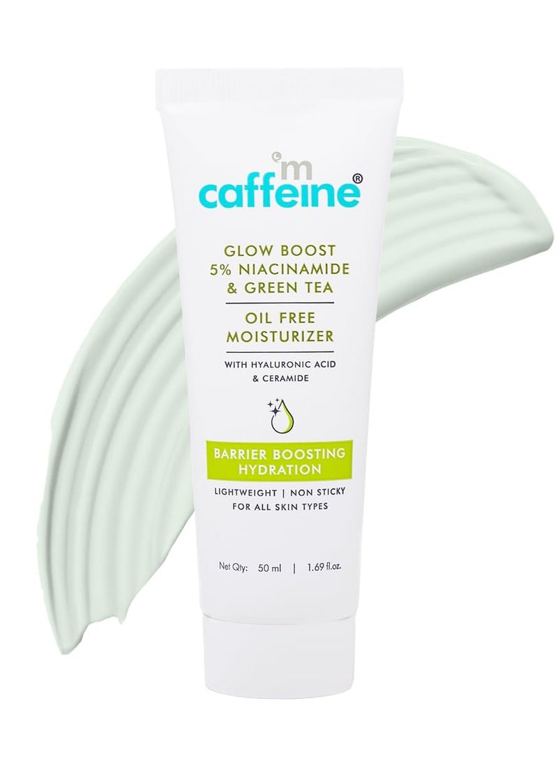إم كافيين مرطب خالٍ من زيت النياسيناميد 5% نياسيناميد والشاي الأخضر الخالي من الزيت | مرطب خفيف الوزن - ترطيب لمدة 72 ساعة | يقلل من علامات حب الشباب والشوائب | مرطب خفيف الوزن - 50 مل - Image 1