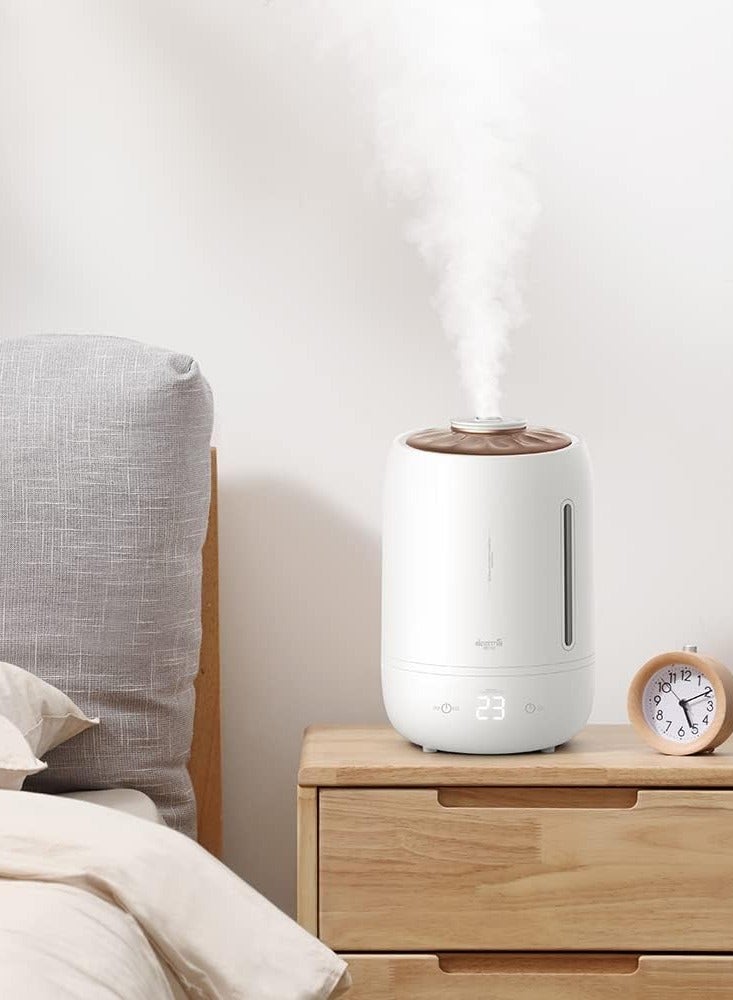 REBENUO Ultrasonic Digital Humidifier 360° Rotatable Mist Nozzle, Advanced 3-Gear Touch Temperature Control, Ultra-Quiet Operation with Energy-Saving Technology, Perfect for Enhancing Comfort in Your Home or Office F600 White - Image 5