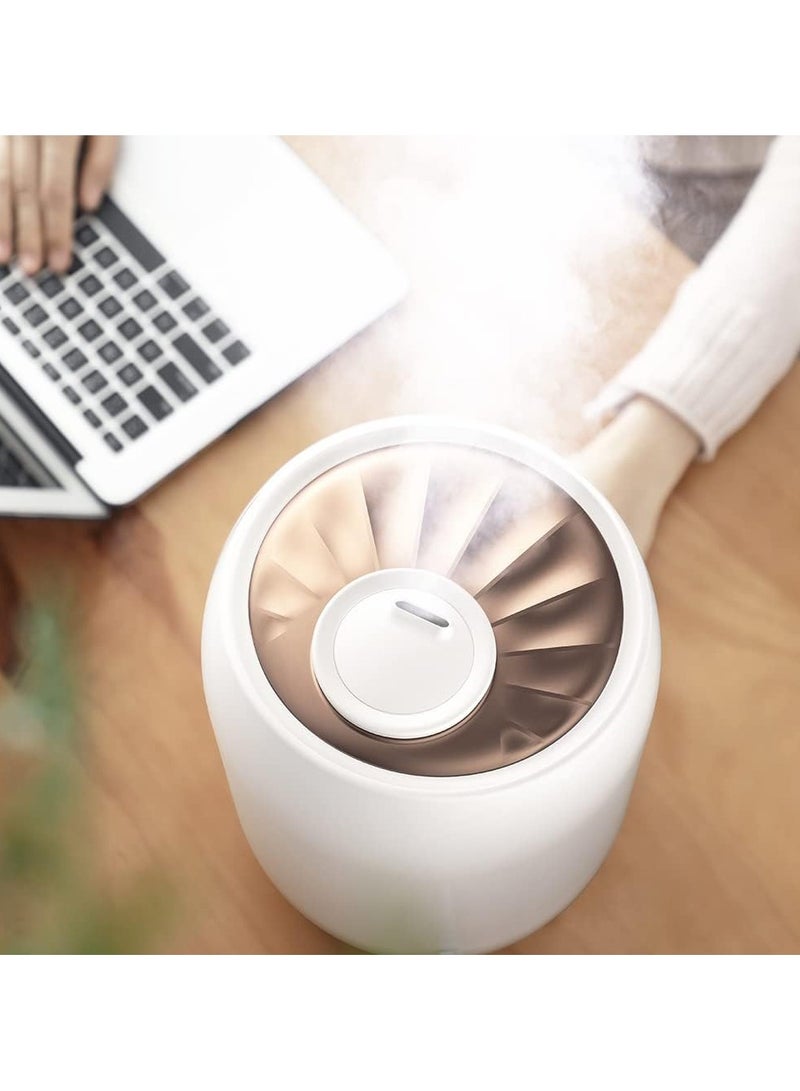 REBENUO Ultrasonic Digital Humidifier 360° Rotatable Mist Nozzle, Advanced 3-Gear Touch Temperature Control, Ultra-Quiet Operation with Energy-Saving Technology, Perfect for Enhancing Comfort in Your Home or Office F600 White - Image 4