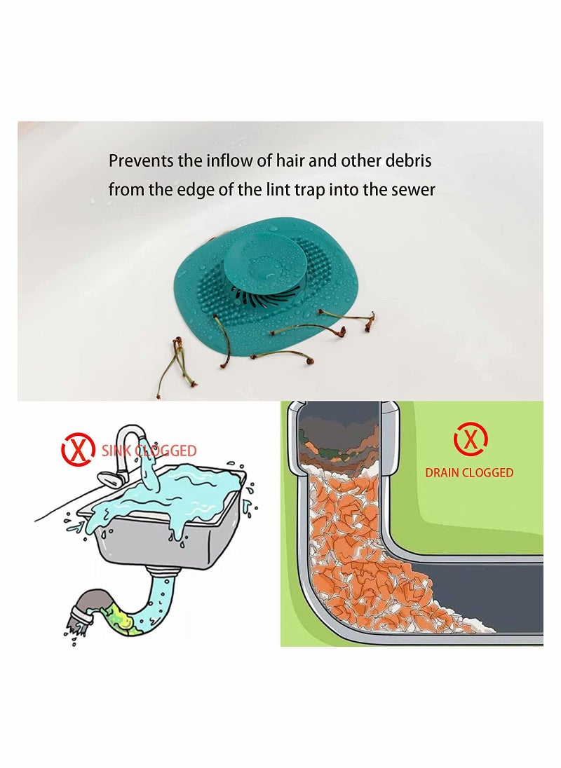 Y&D Silicone Hair Stopper Shower Drain Covers, Bathtub and Protectors  - Image 4
