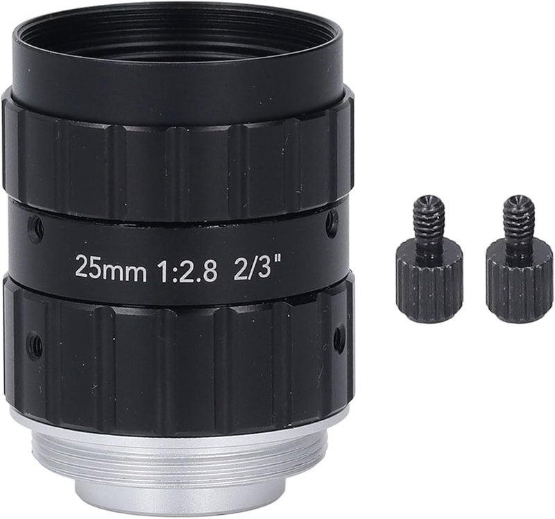 عدسة صناعية من نوع C Mount 25mm F2.8 زاوية واسعة 2.3 بوصة بدقة 12 ميغابكسل عالية الدقة مع تشويه منخفض - Image 5