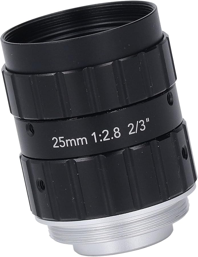 عدسة صناعية من نوع C Mount 25mm F2.8 زاوية واسعة 2.3 بوصة بدقة 12 ميغابكسل عالية الدقة مع تشويه منخفض - Image 4