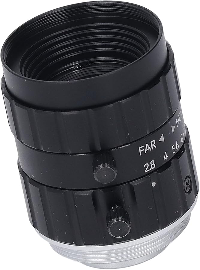 عدسة صناعية من نوع C Mount 25mm F2.8 زاوية واسعة 2.3 بوصة بدقة 12 ميغابكسل عالية الدقة مع تشويه منخفض - Image 3
