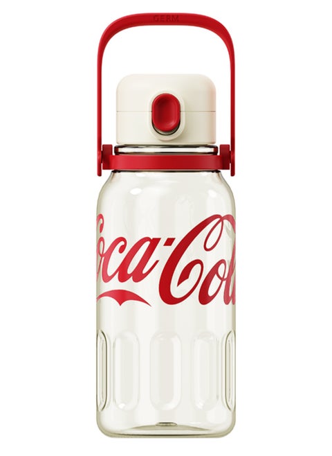 Coca-Cola Collection Sport Tritan Water Bottle – Red | 1250ml Large Capacity | BPA-Free Leakproof Bottle by GERM | Official Coca-Cola Licensed