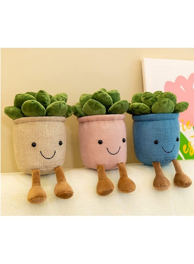 NatureMan Stuffed Plants Succulent Plush Soft Fluffy Toy Succulent Plants Friend Throw Pillowsucculents Plushies Pillow Toy Room (Blue) - Image 4