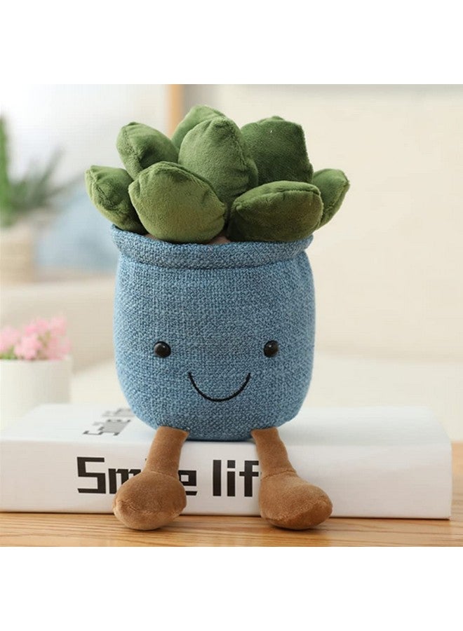 NatureMan Stuffed Plants Succulent Plush Soft Fluffy Toy Succulent Plants Friend Throw Pillowsucculents Plushies Pillow Toy Room (Blue) - Image 2