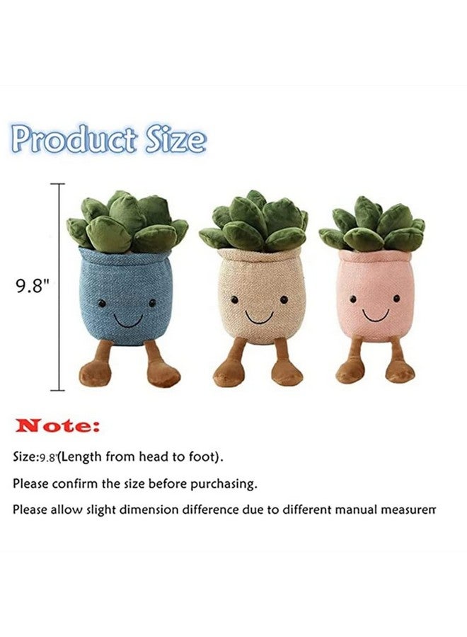 NatureMan Stuffed Plants Succulent Plush Soft Fluffy Toy Succulent Plants Friend Throw Pillowsucculents Plushies Pillow Toy Room (Blue) - Image 3