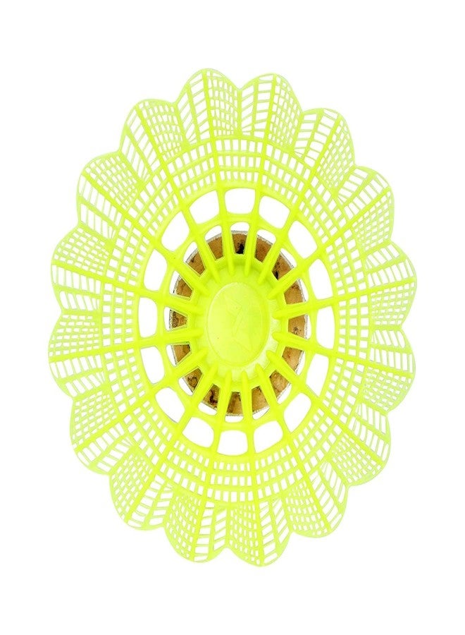 EASYMART 350 Green Cap Nylon Shuttlecock (Yellow) - Image 4