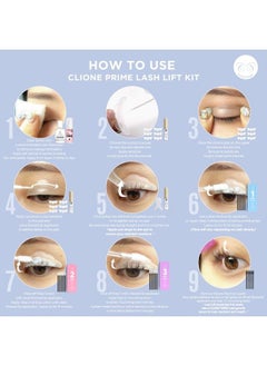CLIONE PRIME Lash Lift Kit - Eyebrow Lamination 5 Applications Kit Home & Professional Use Made in Korea  - Image 3